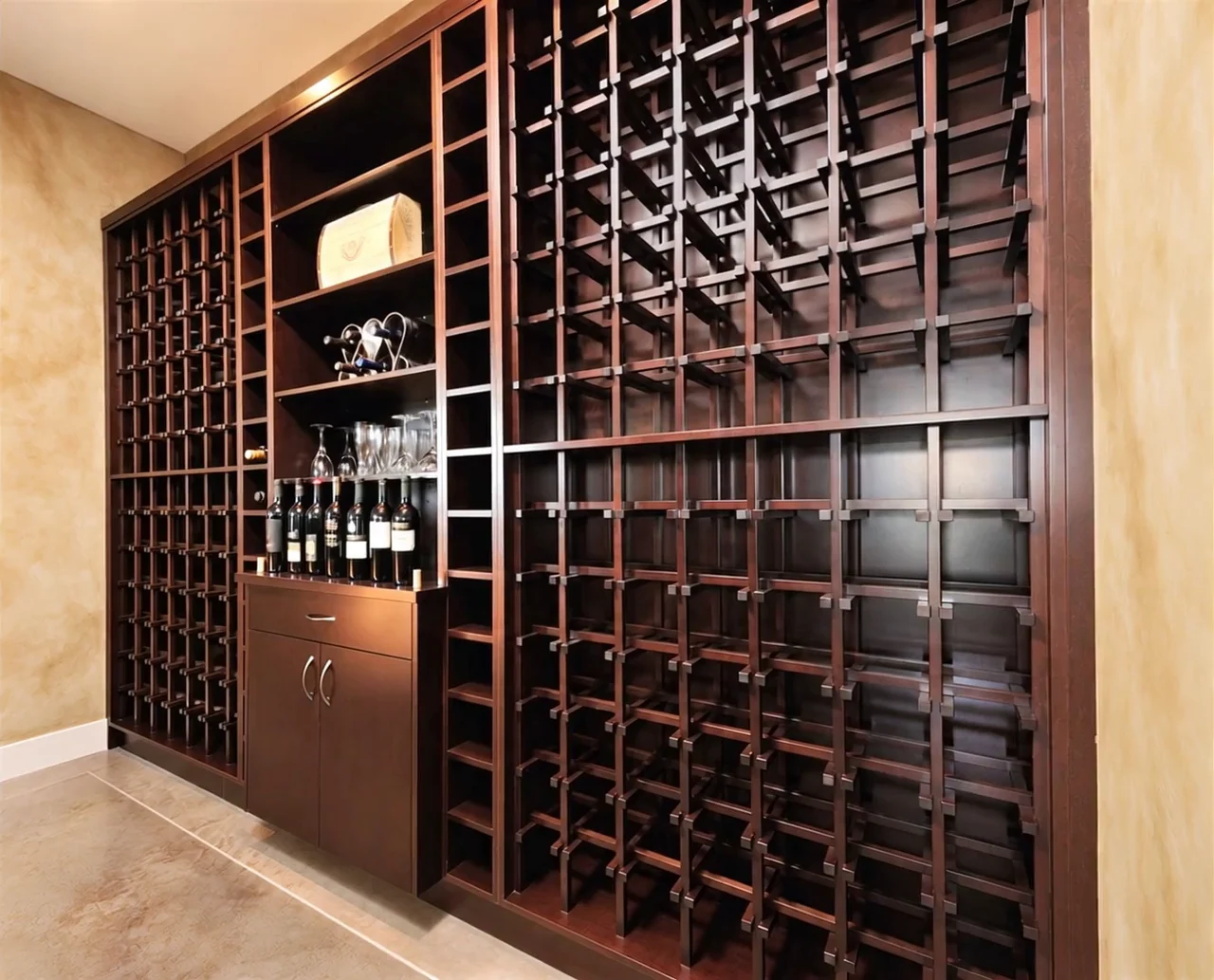Finished residence — Wine room