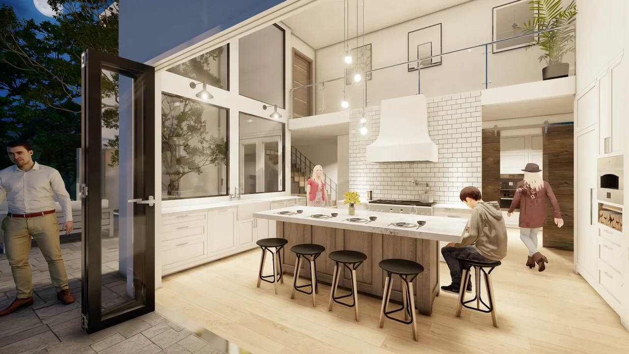 3D design study — Kitchen
