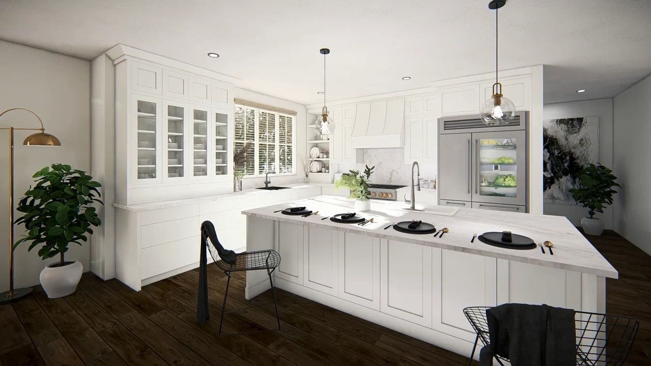 3D design study — Kitchen