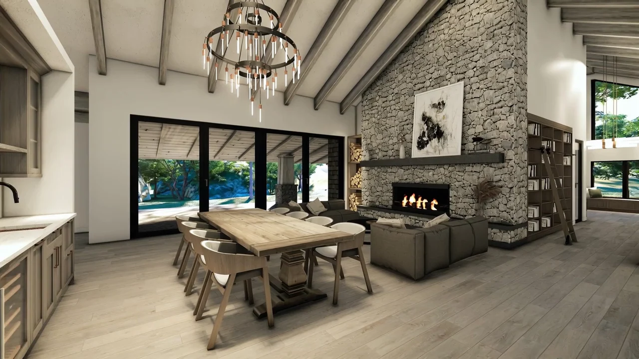 3D design study — Living room