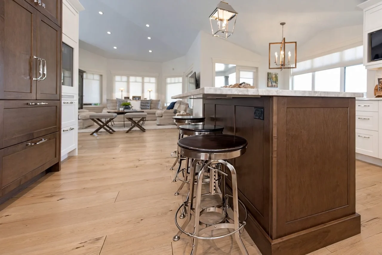 Finished residence — Kitchen & living