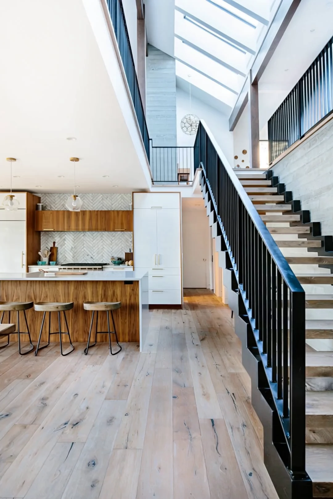 Finished space — Kitchen & stair
